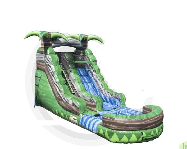 15 foot Amazon themed inflatable water slide