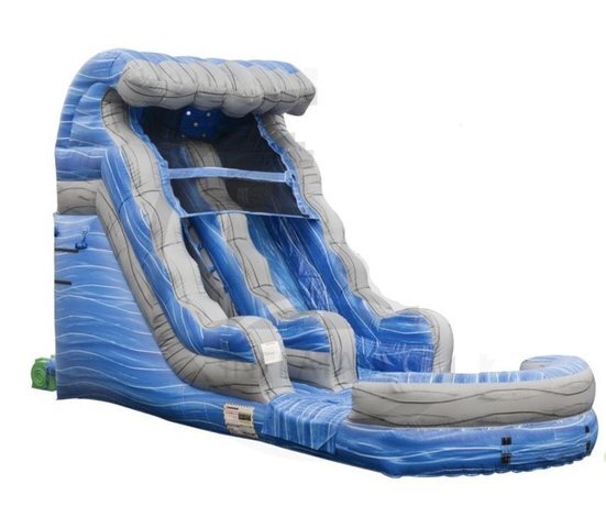 15 foot blue inflatable water slide